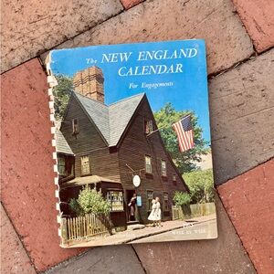 1965 New England Calendar Engagement Journal Photography House of Seven Gables
